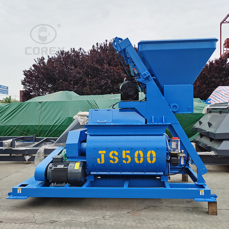 Corey JS500 25 m3/h Horizontal Double Shaft Concrete Mixer