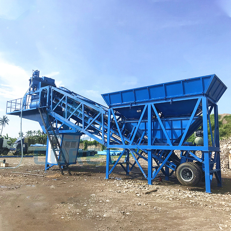 YHZS25 Mobile Concrete Mixing Plant