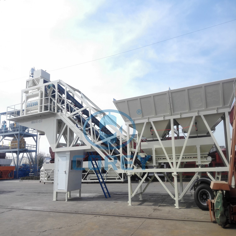 YHZS75 Mobile Concrete Mixing Plant