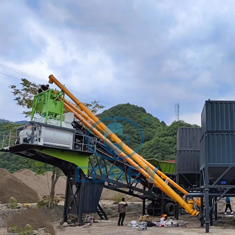 YHZS75 Mobile Concrete Mixing Plant